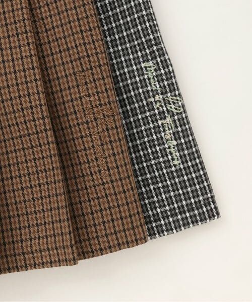 KP / ケーピー ミニ丈・ひざ丈ワンピース | 【Trois Lapins】 チェックプリーツ ジャンパースカート | 詳細5