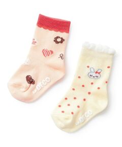 KP / ケーピー ソックス | mimiちゃんハート 2Pソックス