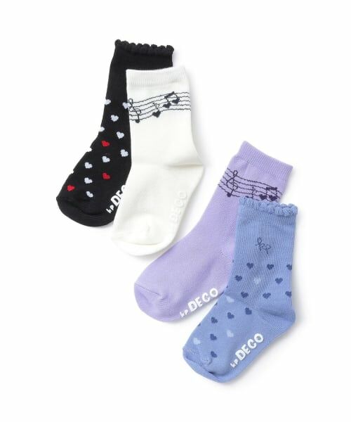 KP / ケーピー ソックス | 音符・ロゴ 2Pソックス | 詳細5