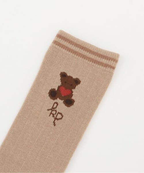 KP / ケーピー ソックス | ハートくま ハイソックス | 詳細1