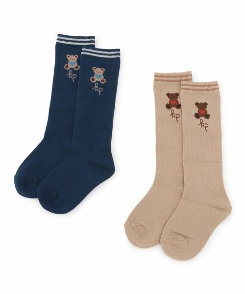 KP / ケーピー ソックス | ハートくま ハイソックス | 詳細3