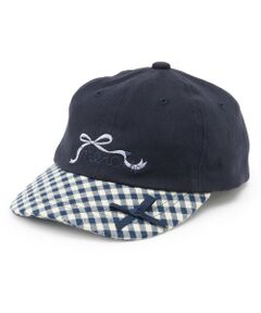 KP / ケーピー キャップ | ギンガムブリム ロゴキャップ