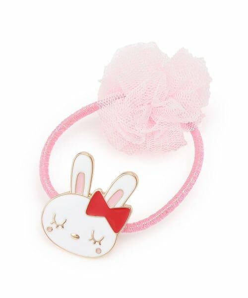 KP / ケーピー ヘアゴム・シュシュ | mimiちゃんモチーフ ヘアポニー（ピンク）