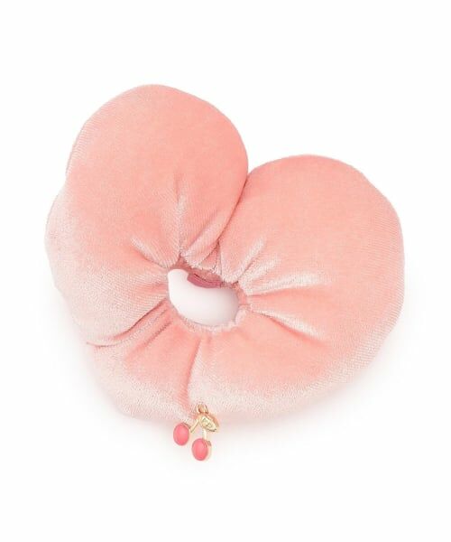 KP / ケーピー ヘアゴム・シュシュ | ハートシュシュ（ピンク）