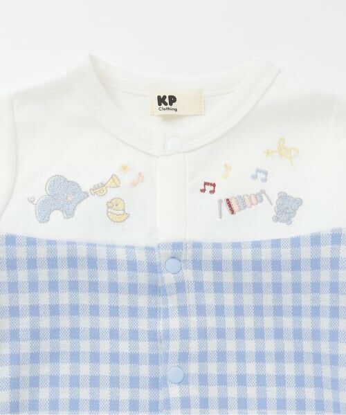 KP / ケーピー ロンパース | ギンガムジャカード切り替え2WAYドレス | 詳細3