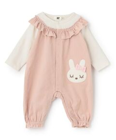 KP / ケーピー ロンパース | mimiちゃんシャツコールフリル カバーオール