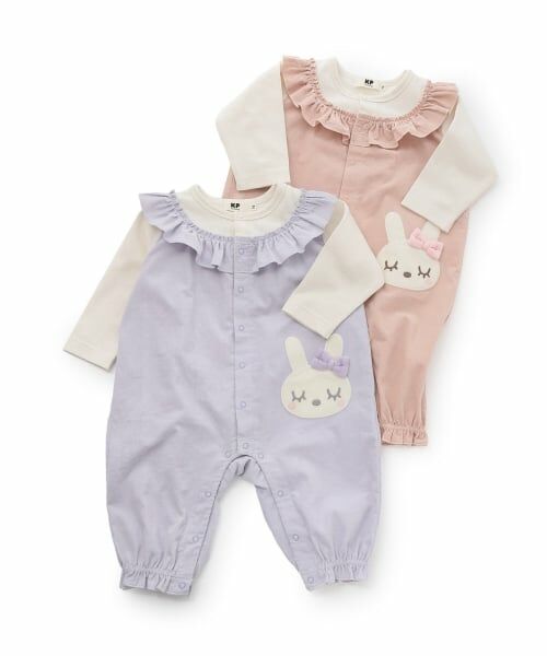 KP / ケーピー ロンパース | mimiちゃんシャツコールフリル カバーオール | 詳細7