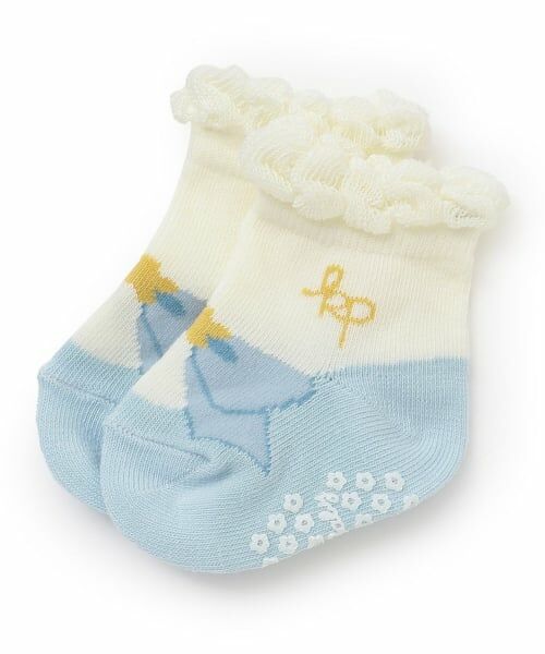 KP / ケーピー ベビー・キッズウエア | シューズ柄 BABYソックス（ブルー）