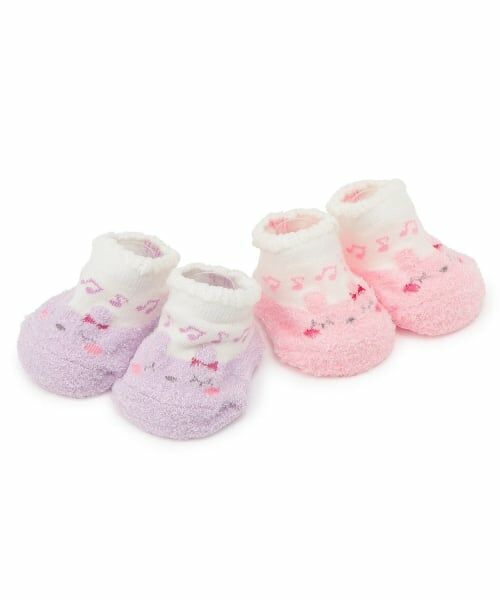 KP / ケーピー ベビー・キッズウエア | mimiちゃん×音符柄 BABYソックス | 詳細4