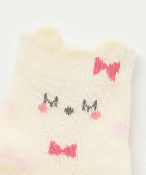 KP / ケーピー ベビー・キッズウエア | リボン総柄 BABYソックス | 詳細1