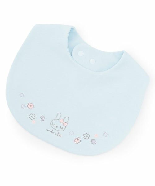 KP / ケーピー スタイ・ビブ | mimiちゃん花刺しゅう スタイ（ブルー）