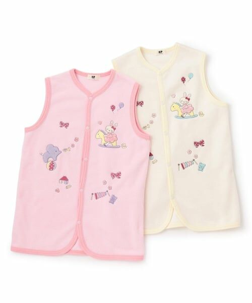 KP / ケーピー ベビー・キッズウエア | mimiちゃん刺シュウ フリーススリーパー | 詳細6