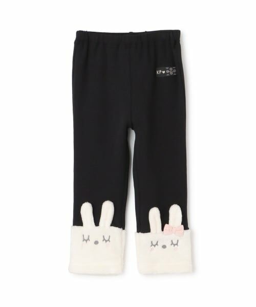 KP / ケーピー レギンス・スパッツ | mimiちゃん スムース裏起毛 スパッツ（黒）