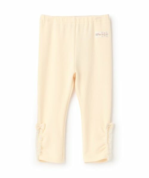 KP / ケーピー レギンス・スパッツ | サイドフリル スムース裏起毛 スパッツ（アイボリー）