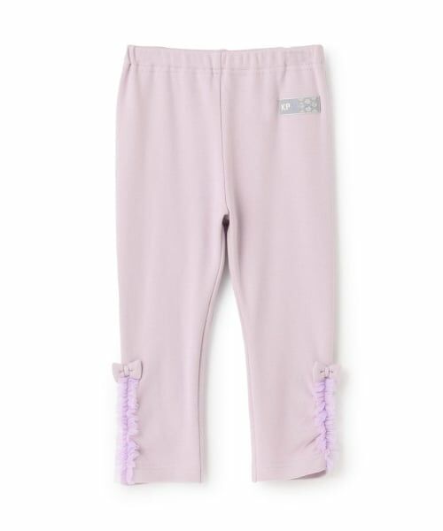 KP / ケーピー レギンス・スパッツ | サイドフリル スムース裏起毛 スパッツ（ラベンダー）