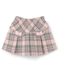 KP / ケーピー ショート・ハーフ・半端丈パンツ | Wジャカードチェック スカパン