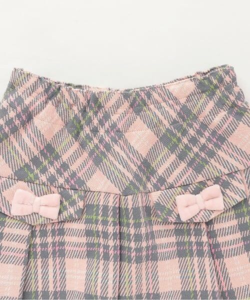 KP / ケーピー ショート・ハーフ・半端丈パンツ | Wジャカードチェック スカパン | 詳細2