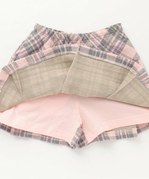 KP / ケーピー ショート・ハーフ・半端丈パンツ | Wジャカードチェック スカパン | 詳細8
