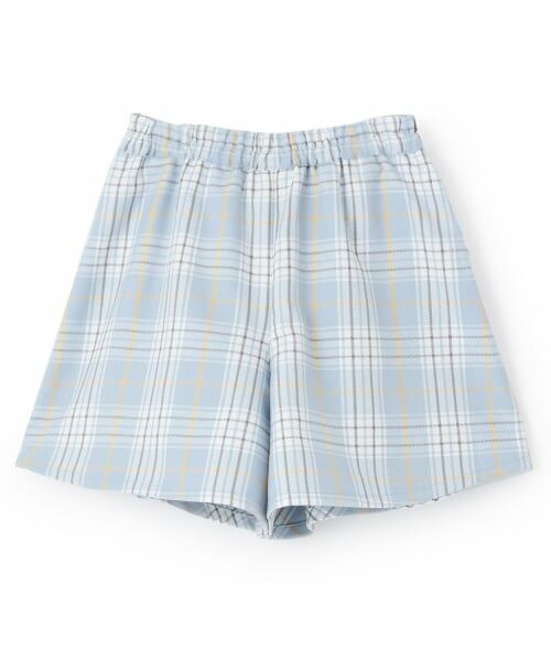 KP / ケーピー ショート・ハーフ・半端丈パンツ | ラメチェック キュロット | 詳細1