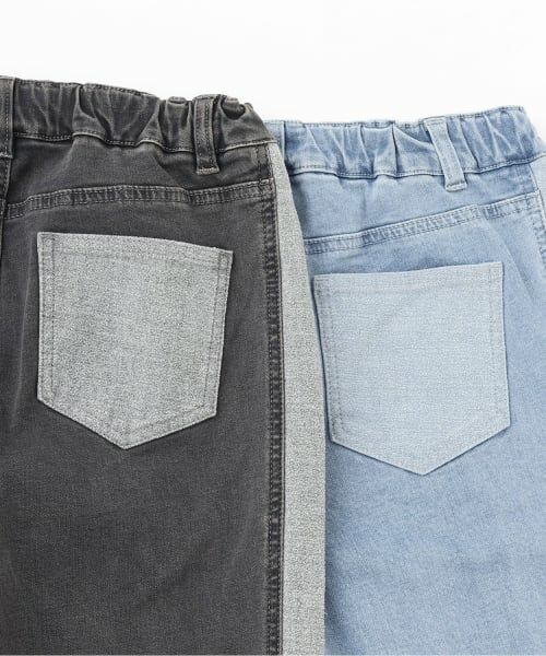 KP / ケーピー その他パンツ | 【trois lapins】 リボン刺シュウ バイカラーデニムパンツ | 詳細6