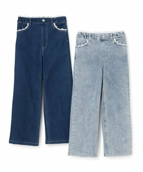 KP / ケーピー その他パンツ | 【trois lapins】 レース×デニム パンツ | 詳細9