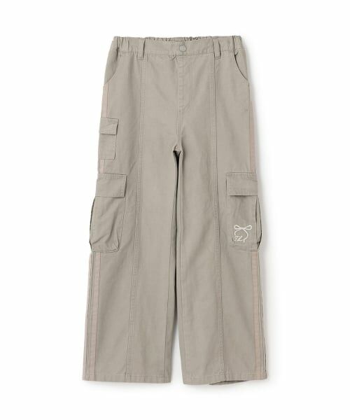 KP / ケーピー その他パンツ | 【trois lapins】 サイドライン カーゴパンツ（薄カーキ）