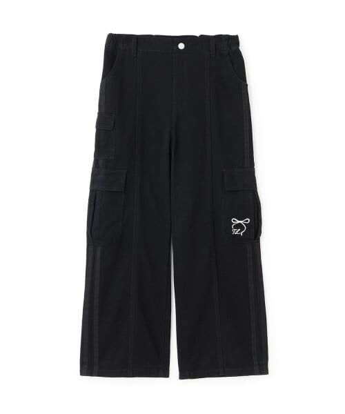 KP / ケーピー その他パンツ | 【trois lapins】 サイドライン カーゴパンツ（黒）