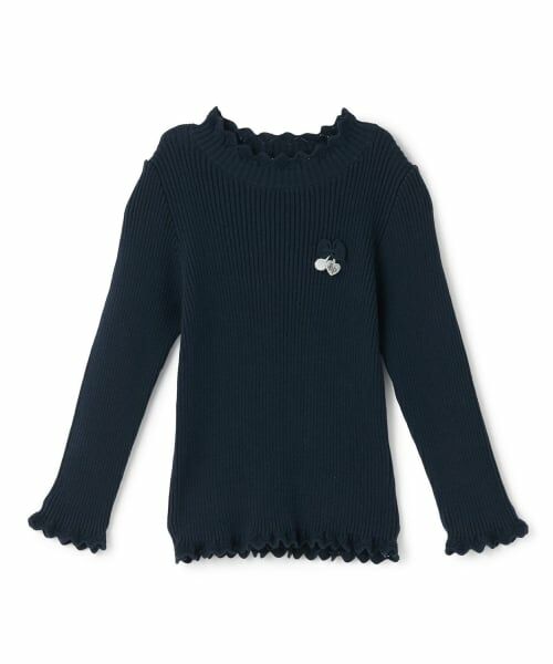 KP / ケーピー ニット・セーター | リブタートル（紺）