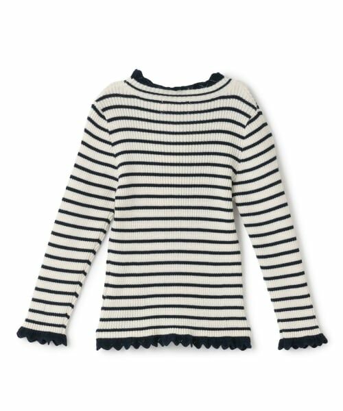 KP / ケーピー ニット・セーター | リブタートル ボーダー | 詳細1