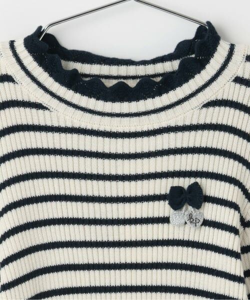 KP / ケーピー ニット・セーター | リブタートル ボーダー | 詳細2