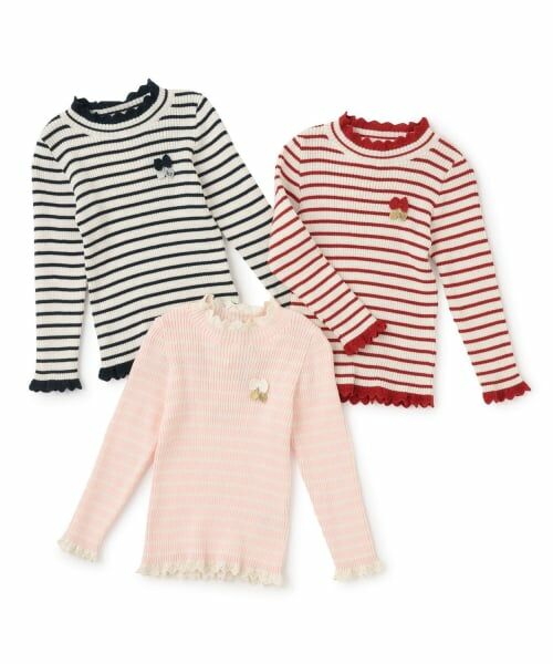 KP / ケーピー ニット・セーター | リブタートル ボーダー | 詳細7