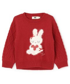 KP / ケーピー ニット・セーター | mimiちゃん 袖ケーブル セーター 【ウォッシャブル】