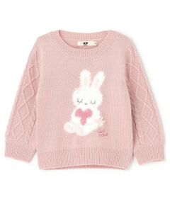 KP / ケーピー ニット・セーター | mimiちゃん 袖ケーブル セーター 【ウォッシャブル】
