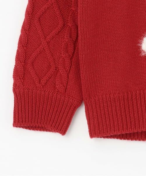 KP / ケーピー ニット・セーター | mimiちゃん 袖ケーブル セーター 【ウォッシャブル】 | 詳細3