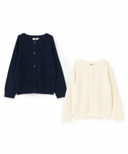 KP / ケーピー カーディガン・ボレロ | ケーブル編 ニットカーディガン 【ウォッシャブル】 | 詳細6