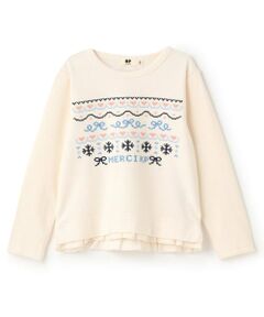 KP / ケーピー スウェット | クロス刺シュウ リブWフェイス トレーナー