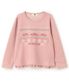 KP / ケーピー スウェット | クロス刺シュウ リブWフェイス トレーナー