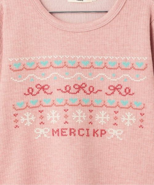 KP / ケーピー スウェット | クロス刺シュウ リブWフェイス トレーナー | 詳細3