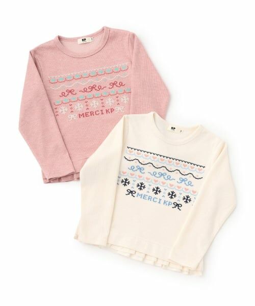 KP / ケーピー スウェット | クロス刺シュウ リブWフェイス トレーナー | 詳細7