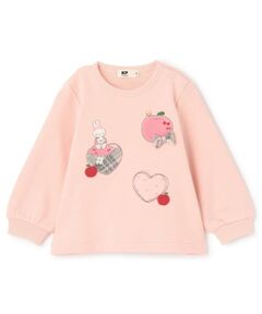 KP / ケーピー スウェット | mimiちゃん&ハートアップリケ 裏毛トレーナー