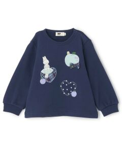 KP / ケーピー スウェット | mimiちゃん&ハートアップリケ 裏毛トレーナー