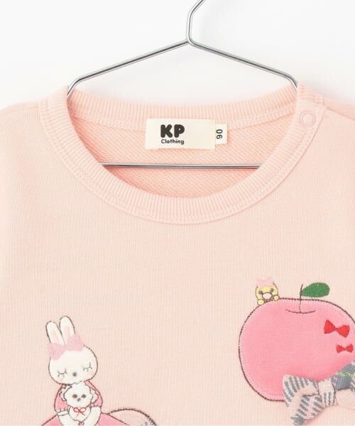 KP / ケーピー スウェット | mimiちゃん&ハートアップリケ 裏毛トレーナー | 詳細2