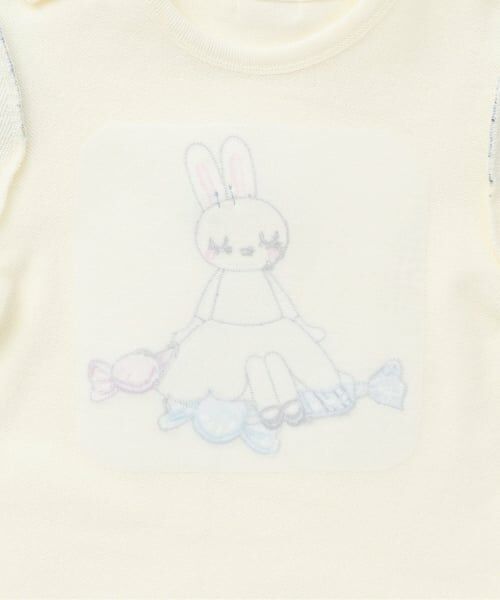 KP / ケーピー スウェット | mimiちゃんアップリケ 肩フリル裏毛トレーナー | 詳細4