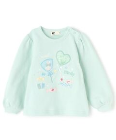 KP / ケーピー スウェット | キャンディ刺しゅう トレーナー 【吸湿発熱】