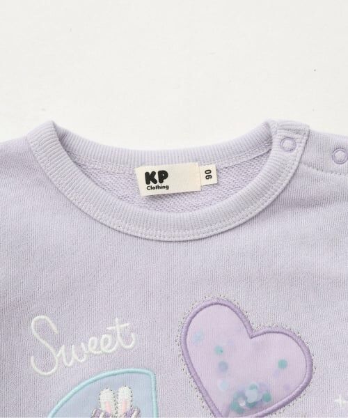 KP / ケーピー スウェット | キャンディ刺しゅう トレーナー 【吸湿発熱】 | 詳細2