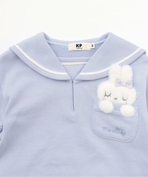 KP / ケーピー スウェット | セーラーカラー トレーナー 【吸湿発熱】 | 詳細2