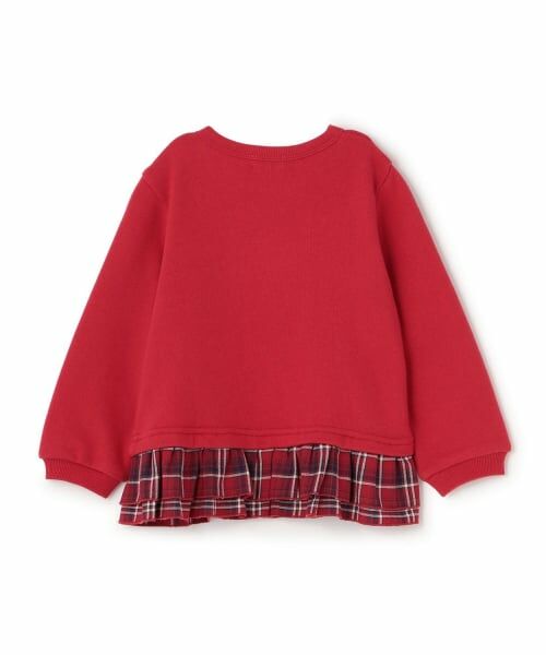 KP / ケーピー スウェット | mimiちゃんアップリケ 先染チェック×裏毛トレーナー | 詳細1