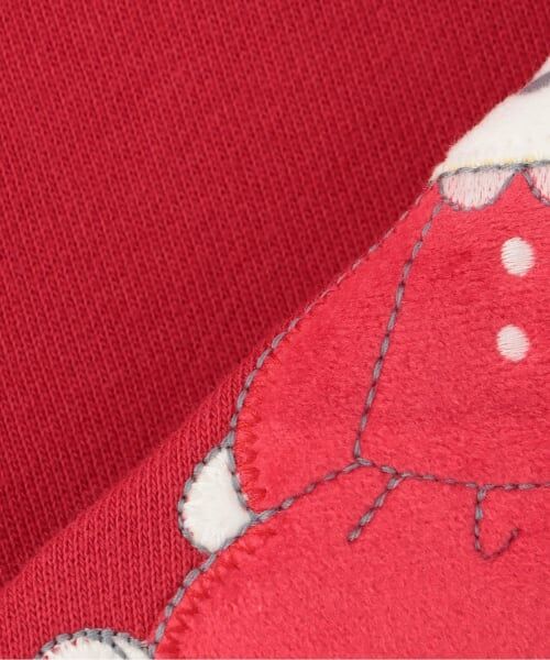KP / ケーピー スウェット | mimiちゃんアップリケ 先染チェック×裏毛トレーナー | 詳細5