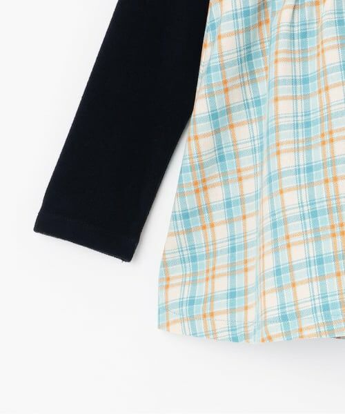 KP / ケーピー その他トップス | 先染チェック×起毛テレコ レイヤード風チュニック | 詳細4