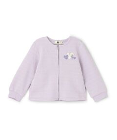 KP / ケーピー カーディガン・ボレロ | ハートラメジャカード ジップアップカーデ